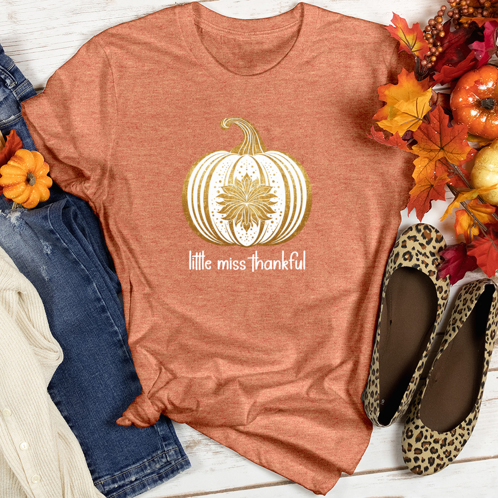 Vintage Golden Pumpkin Heathered Tee