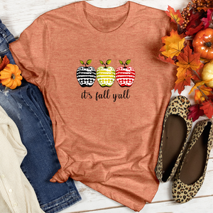 Vintage Apple Festival Polka Dot Trio Heathered Tee