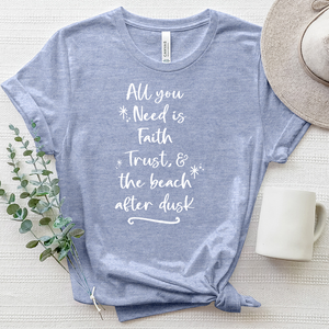 All You Need Heathered Tee