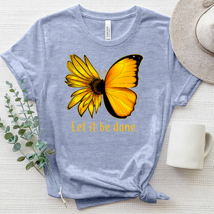 Let it be Done Butterflower Heathered Tee