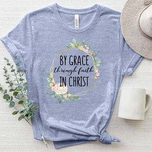 By Grace Through Faith Heathered Tee