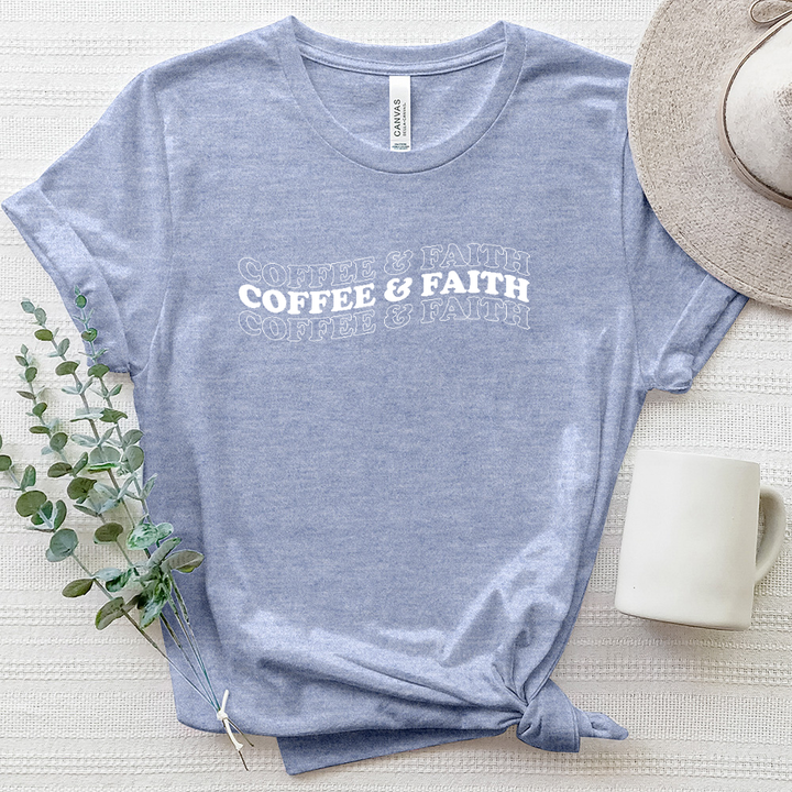 Coffee and Faith Heathered Tee