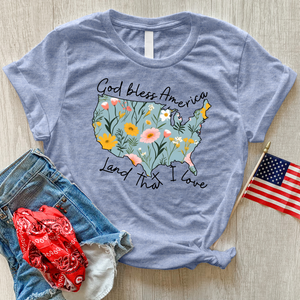 Land That I Love Wildflowers Heathered Tee