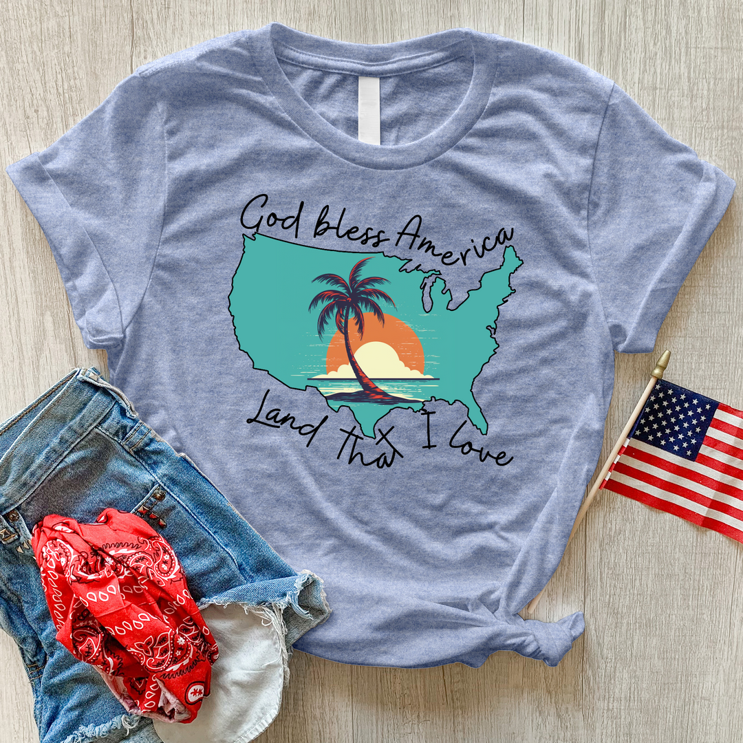 Land That I Love Sunset Heathered Tee