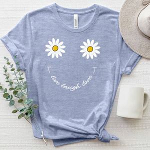 Live Laugh Love Smiley Face Heathered Tee