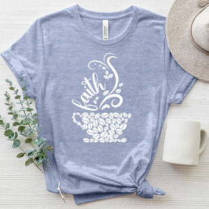 Coffee and Faith Heathered Tee