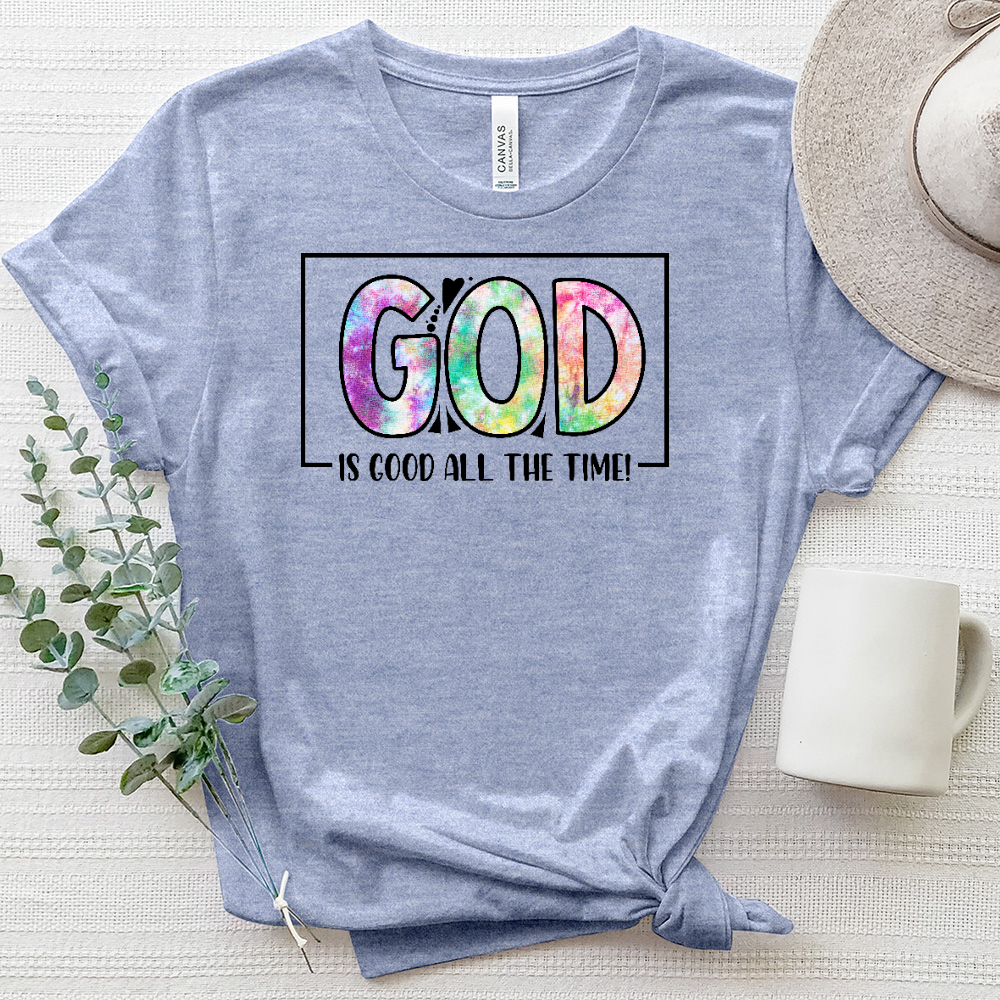 God Is Good All the Time Heathered Tee