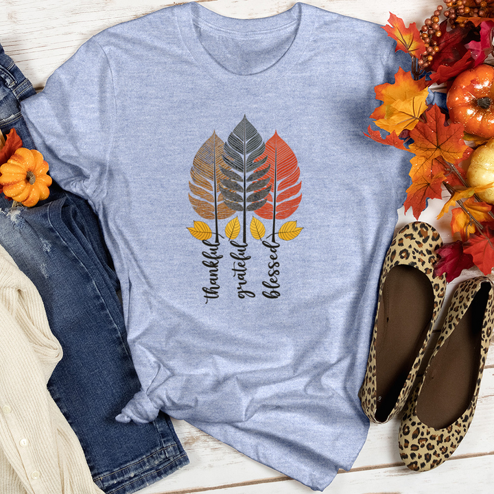 Retro Foliage Expedition Trio Heathered Tee