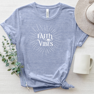 Faith Vibes Sparkle Heathered Tee