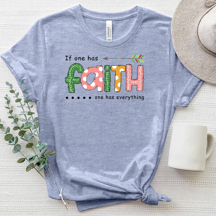 Faith Is Everything Heathered Tee