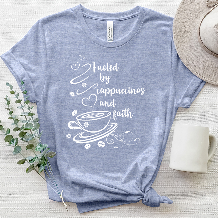 Fueled by Cappuccinos and Faith Heathered Tee