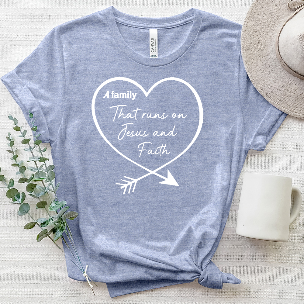 This Family Heart Heathered Tee