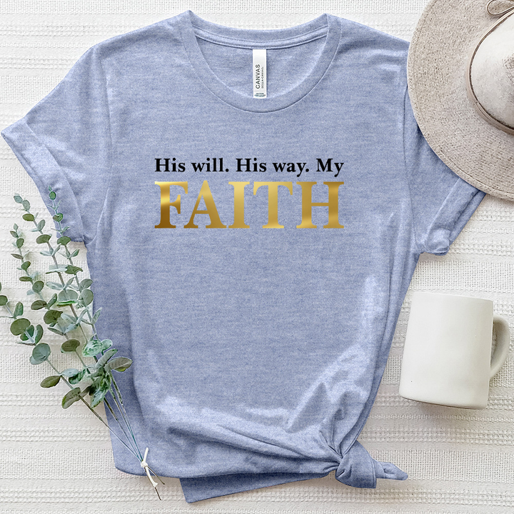 His Will, His Way Heathered Tee