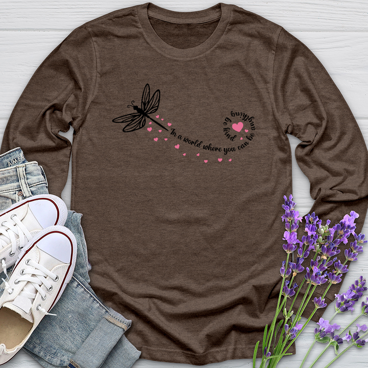 Be Kind Dragonfly Long Sleeve Tee