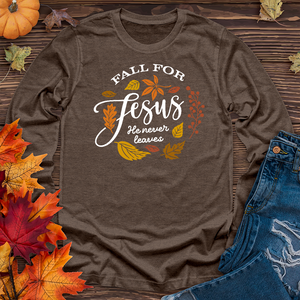 Fall For Jesus Long Sleeve Tee