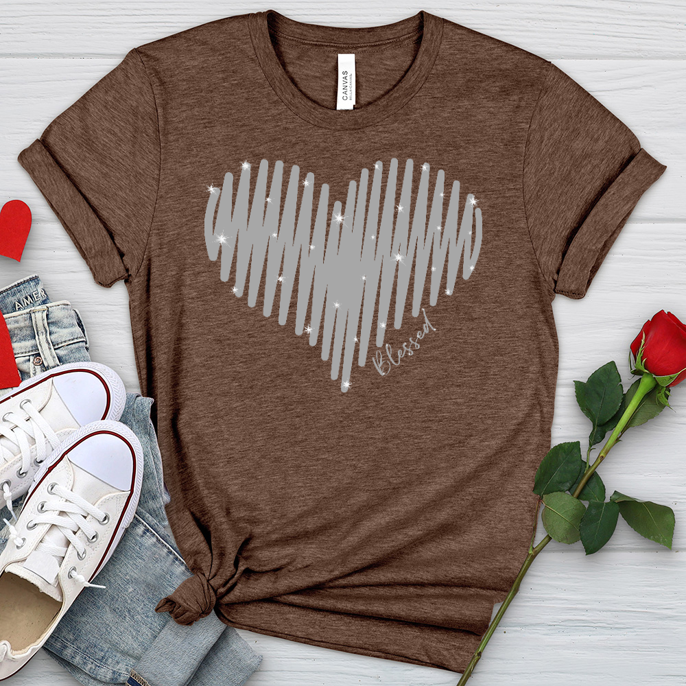 Sparkling Heart Heathered Tee