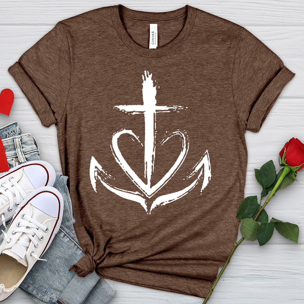 Faith Is The Anchor Heathered Tee