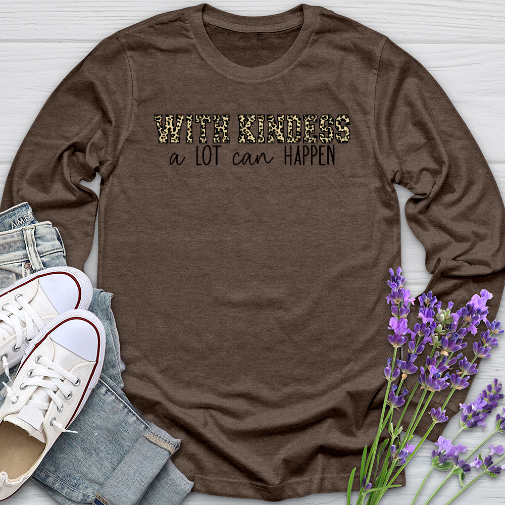 With Kindness Leopard Long Sleeve Tee