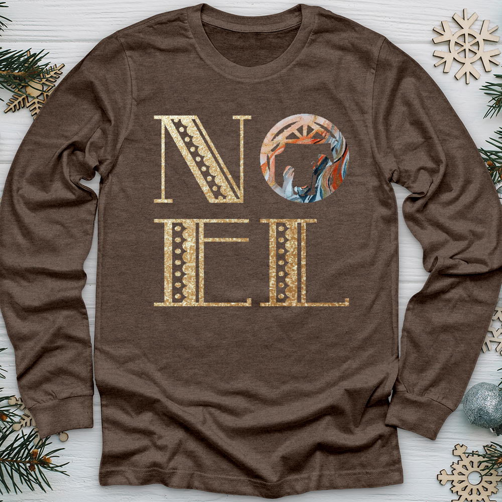 Noel Gold Nativity Long Sleeve Tee