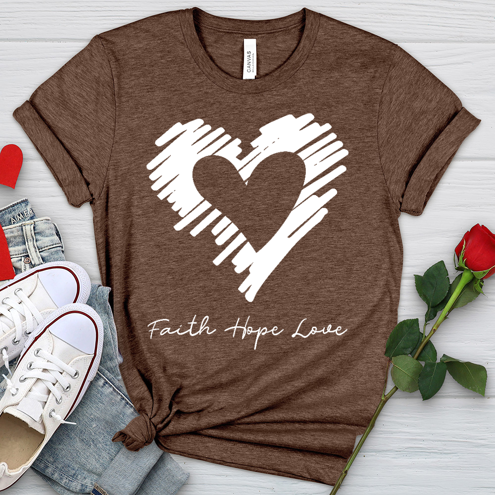 Heart Silhouette Heathered Tee