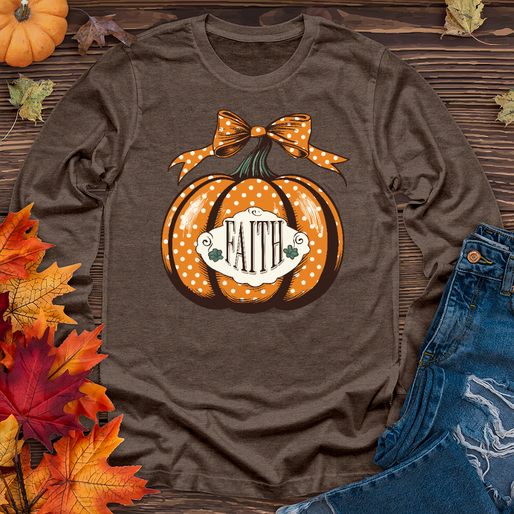 Spotted Faith Pumpkin Long Sleeve Tee