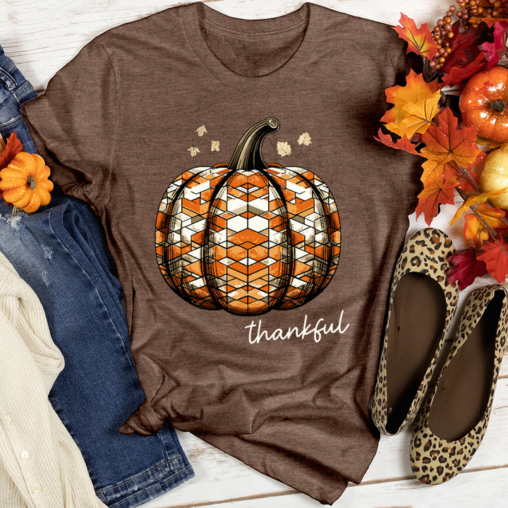 Thankful Glass Pumpkin Heathered Tee