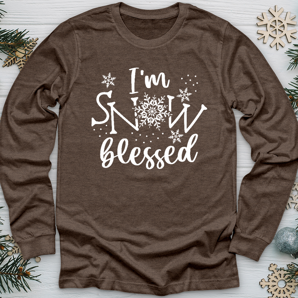 Snow Blessed Snowflake Long Sleeve Tee