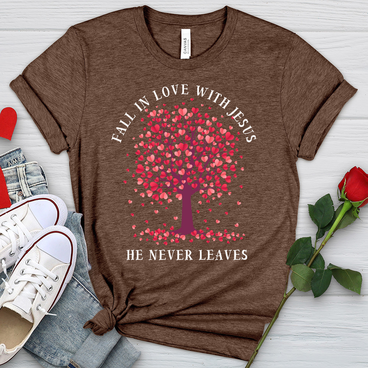 Fall In Love With Jesus Heathered Tee