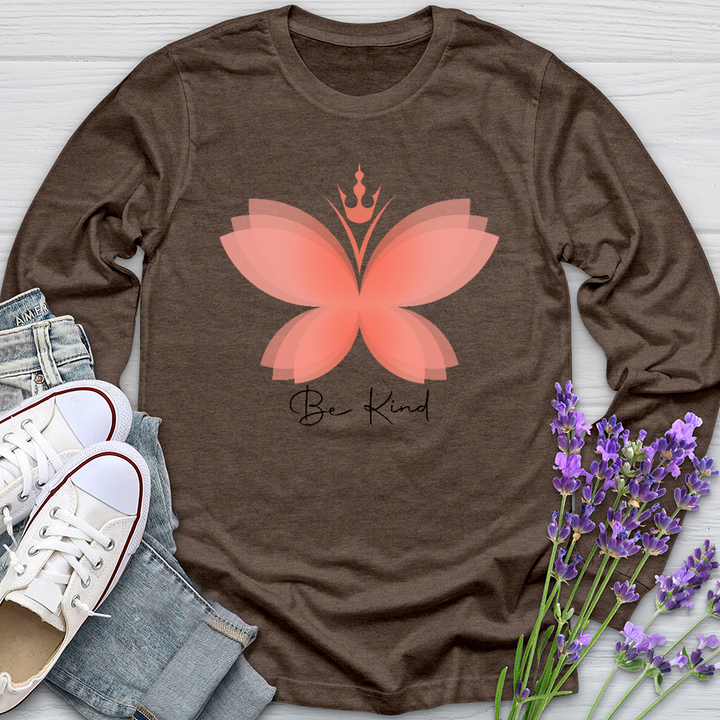 Be Kind Butterfly Long Sleeve Tee