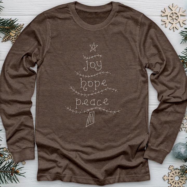 Joy Hope Peace Long Sleeve Tee