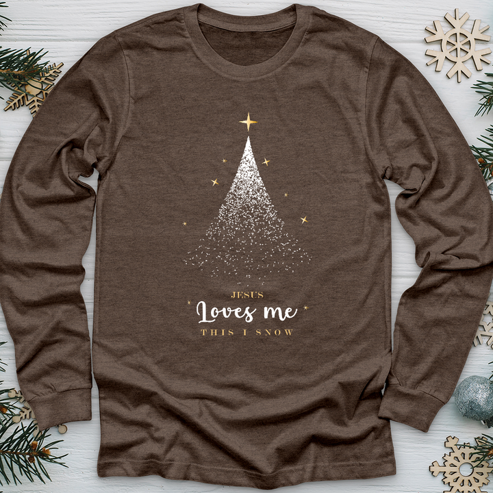 Jesus Loves Me Christmas Long Sleeve Tee