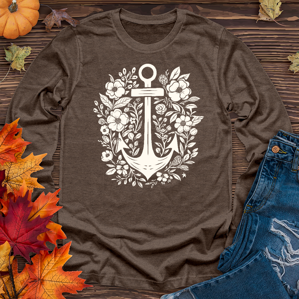 Anchor flower Long Sleeve Tee