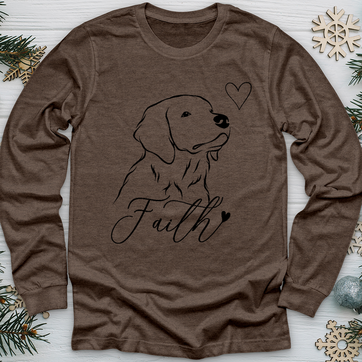 Faith Dog Sketch Long Sleeve Tee