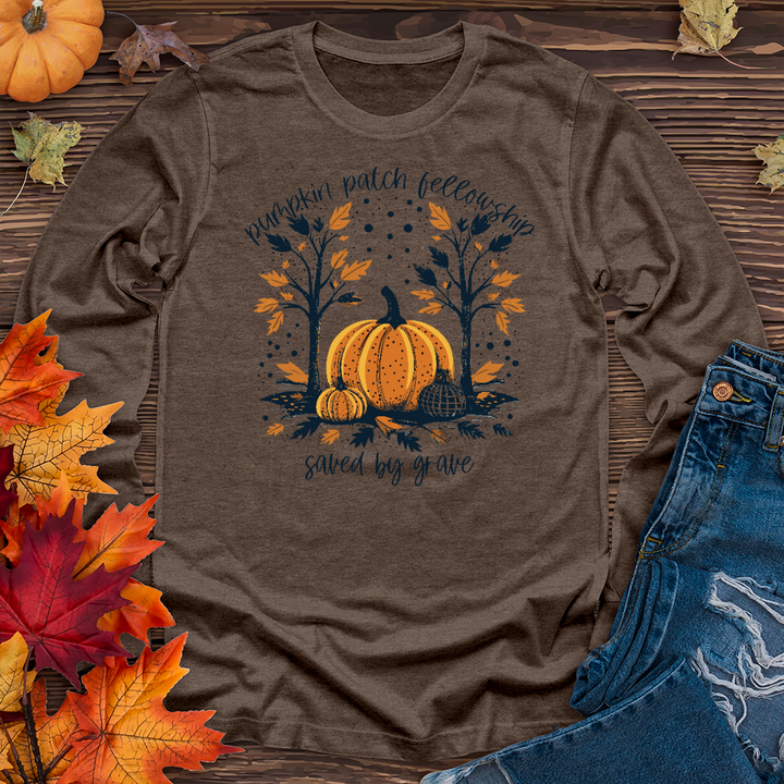 Grow In Grace Pumpkin Patch Long Sleeve Tee