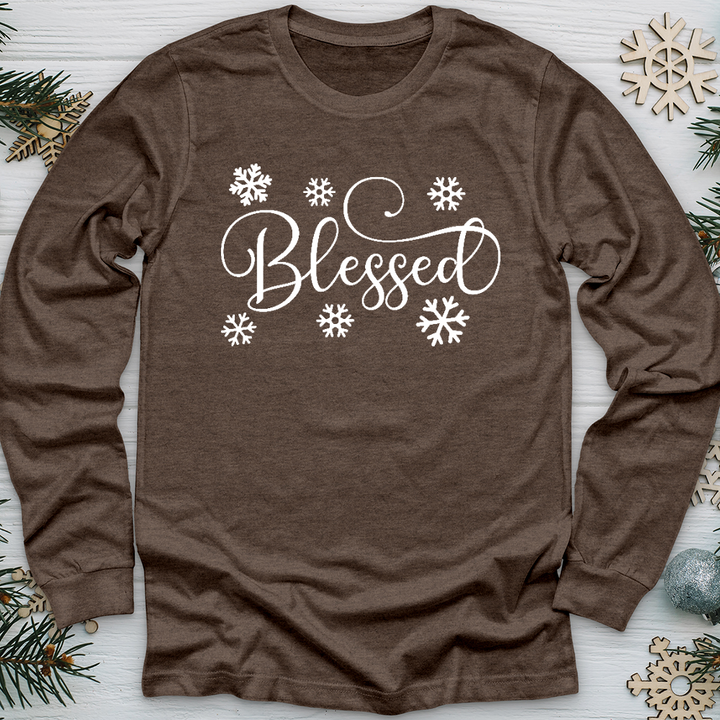 Blessed Snowflake Long Sleeve Tee