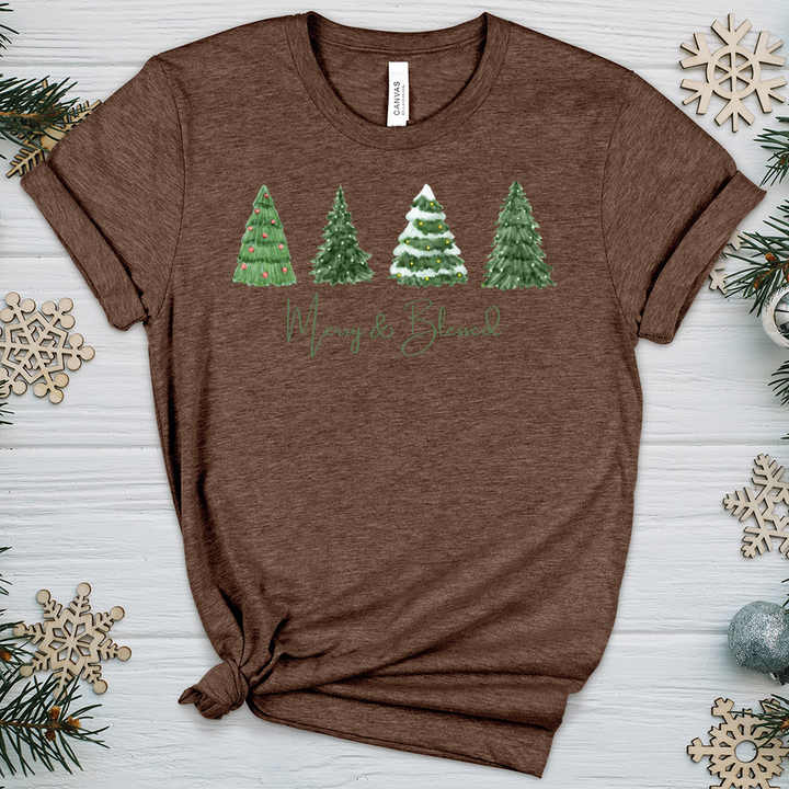 Merry Green Trees Heathered Tee