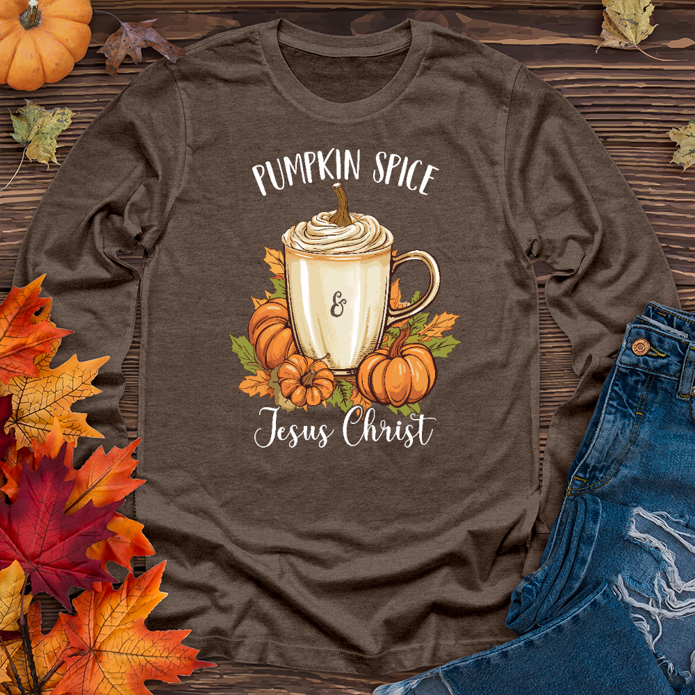 Autumn Latte Pumpkin Long Sleeve Tee