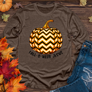 Fall-o-ween Jesus Pumpkin Long Sleeve Tee