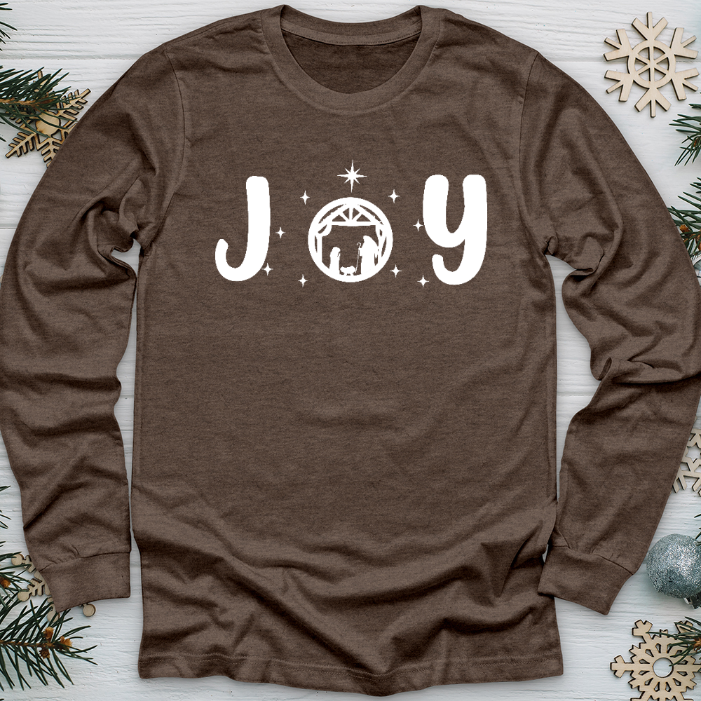 Joy Nativity Long Sleeve Tee