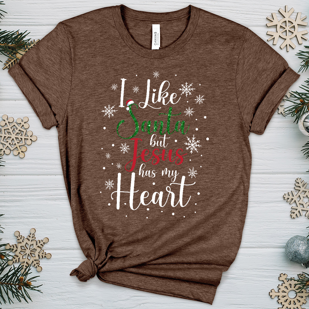 Jesus Has My Heart Heathered Tee