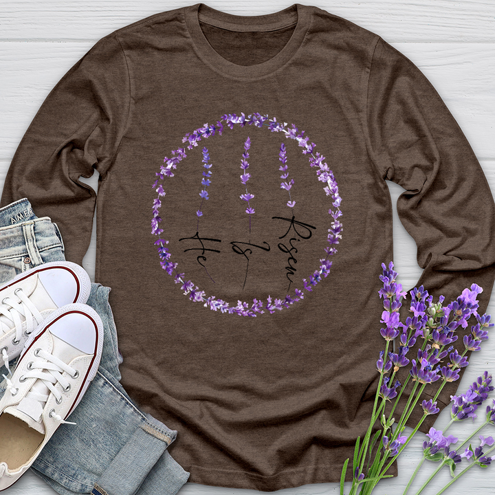 He Is Risen Long Sleeve Tee