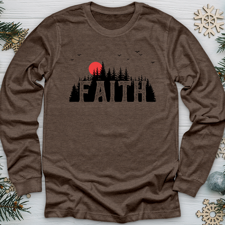 Faith Evergreens Long Sleeve Tee