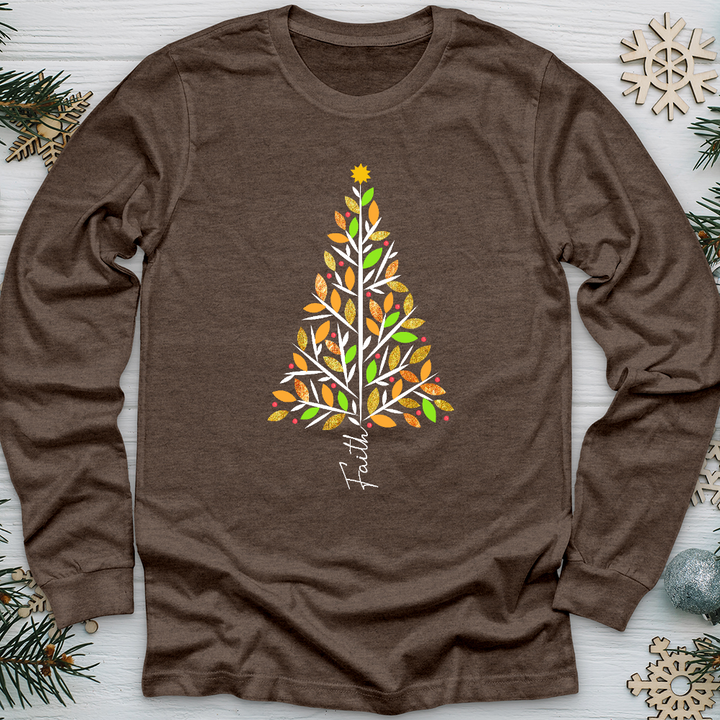 Faith Christmas Tree Long Sleeve Tee