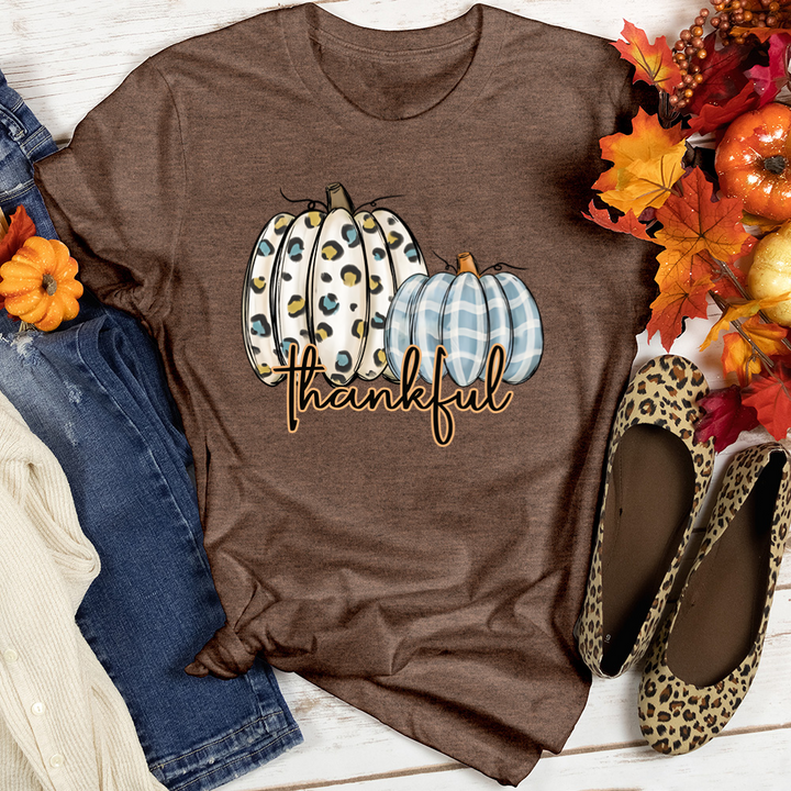 Thankful Watercolor Spots Heathered Tee