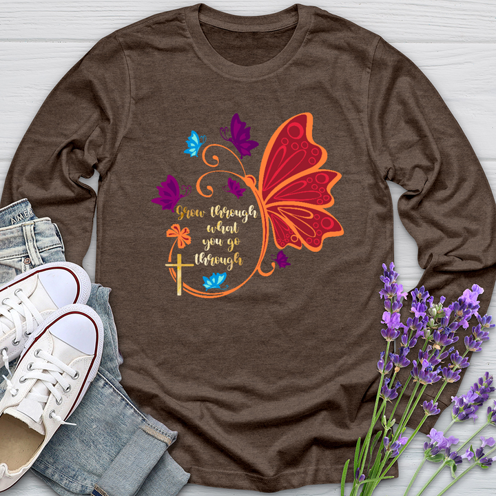 Grow Through What You Go Through Long Sleeve Tee