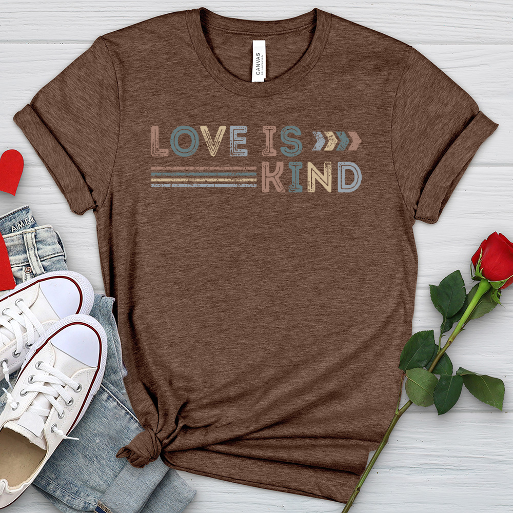 Love Is Kind Retro Heathered Tee