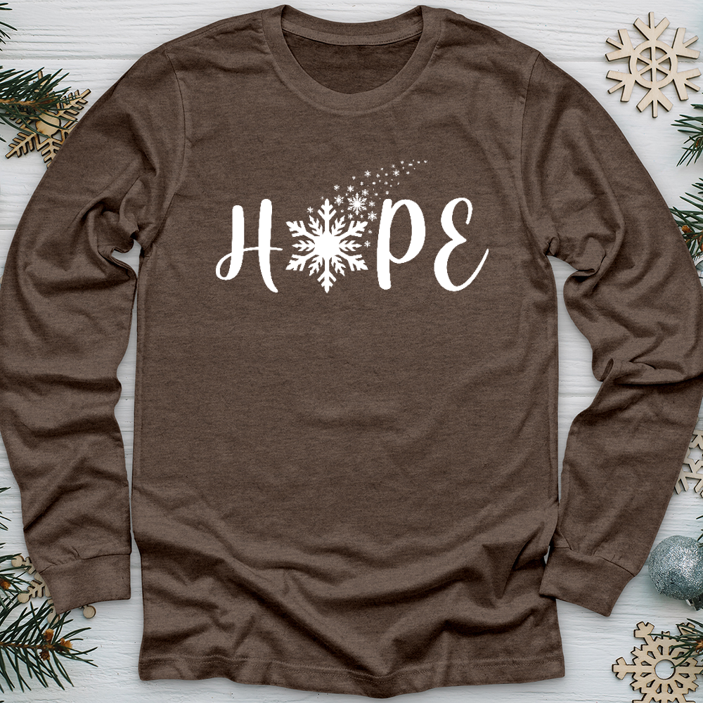 Hope Snowflake Long Sleeve Tee