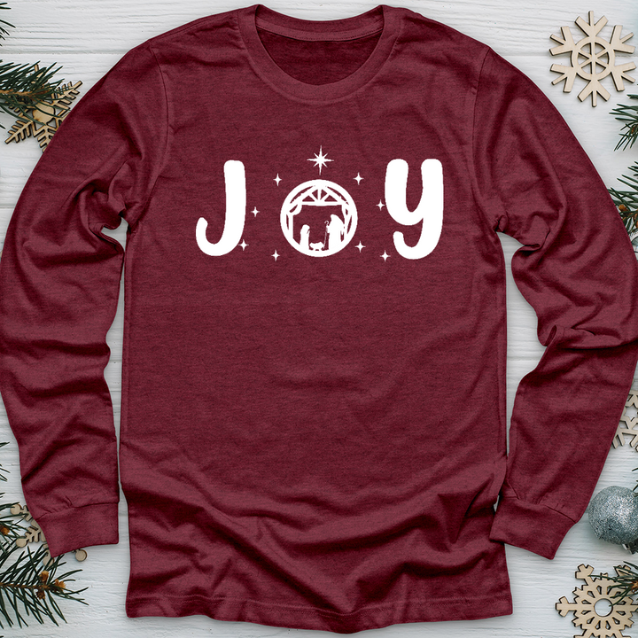 Joy Nativity Long Sleeve Tee