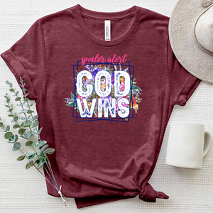 God Wins Heathered Tee