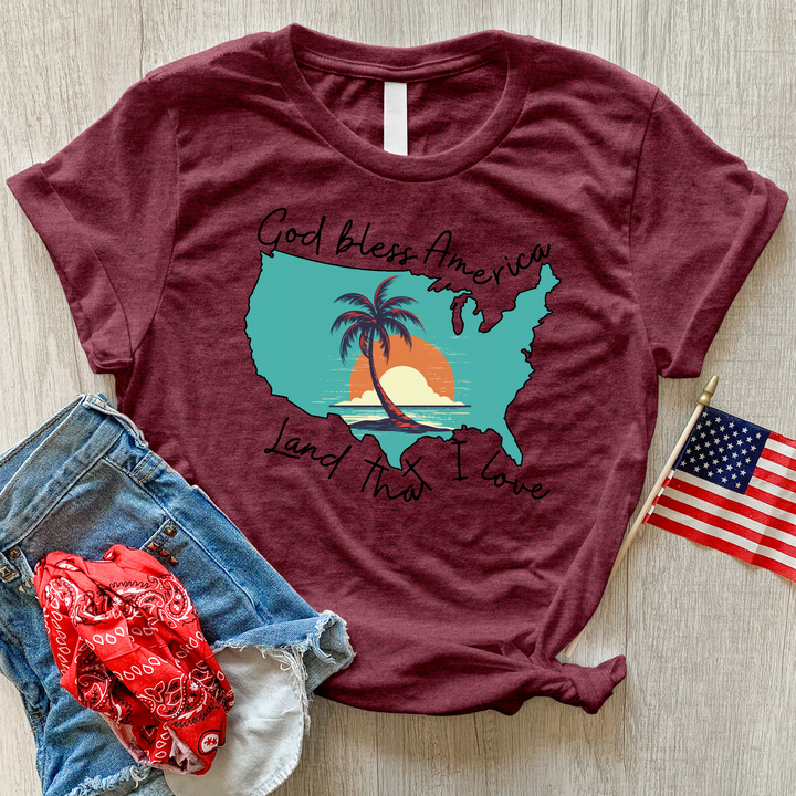 Land That I Love Sunset Heathered Tee